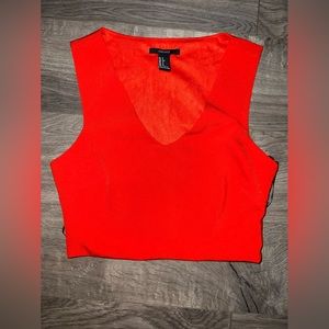Burnt orange Cropped tank